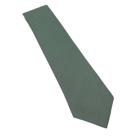 2/$15 Vintage Pine Green Silk Necktie Tie - Picture 5 of 5